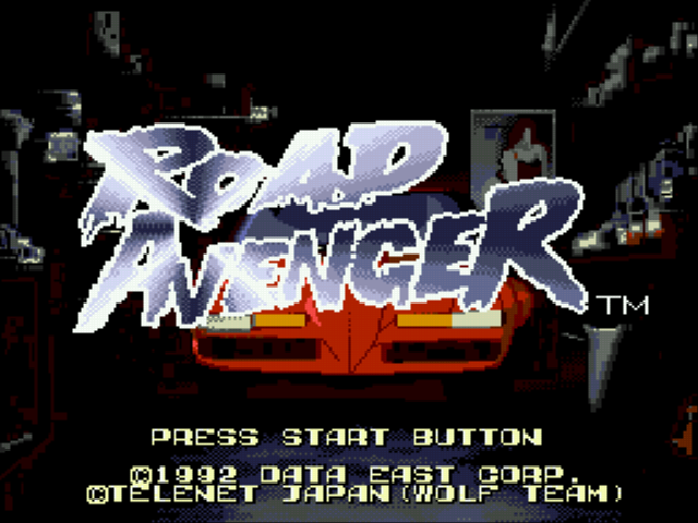 Road Avenger Title Screen